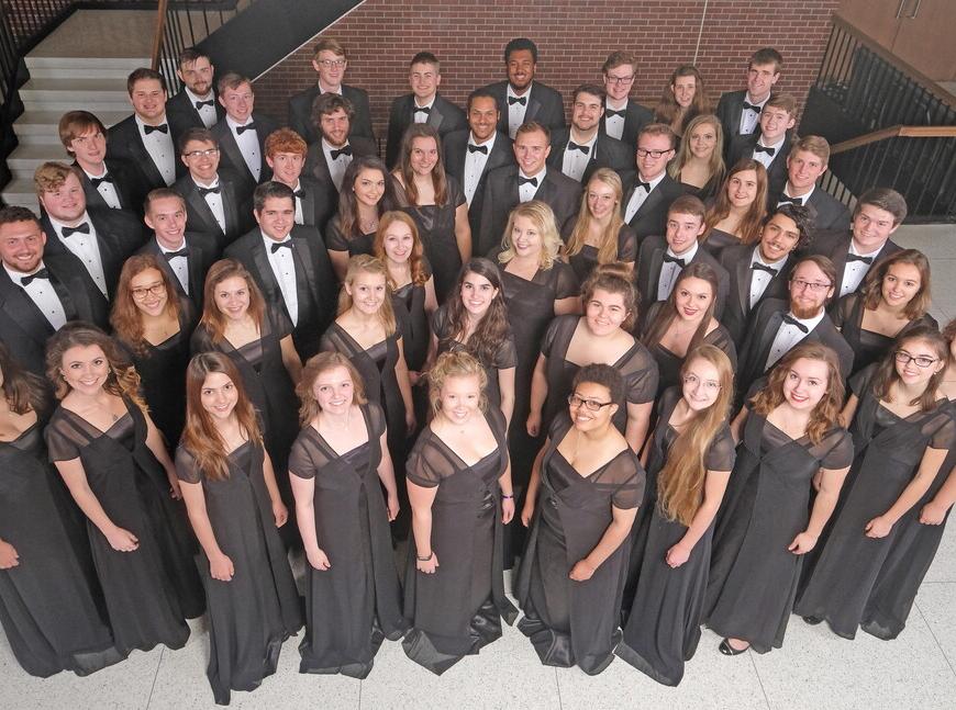 The University Choir will be joined by over 200 alumni and three high school choirs